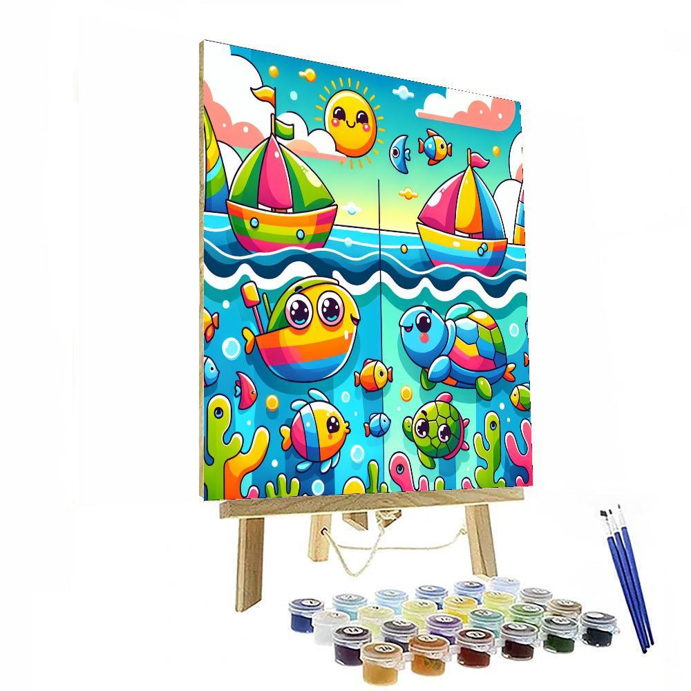 Happy Harbor Adventures Paint By Numbers