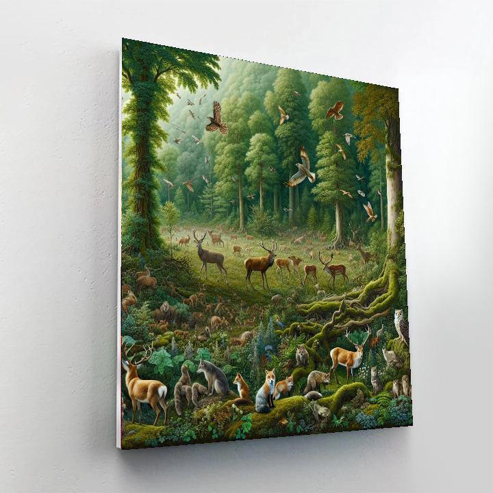 Majestic Woodland Creatures Painting By Numbers Kit