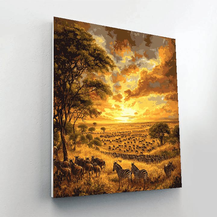 Masai Mara National Reserve DIY Paint By Numbers