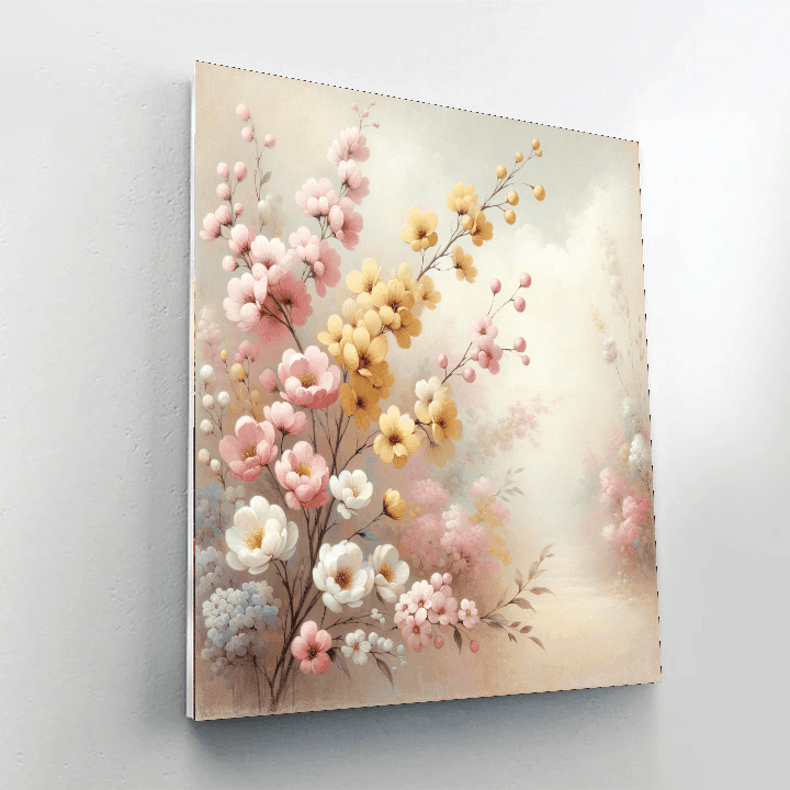 Charming Vintage Floral Paint By Numbers Kits