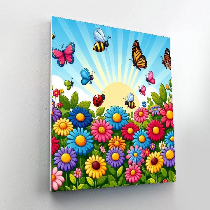 Garden Of Colors Paint By Numbers Art