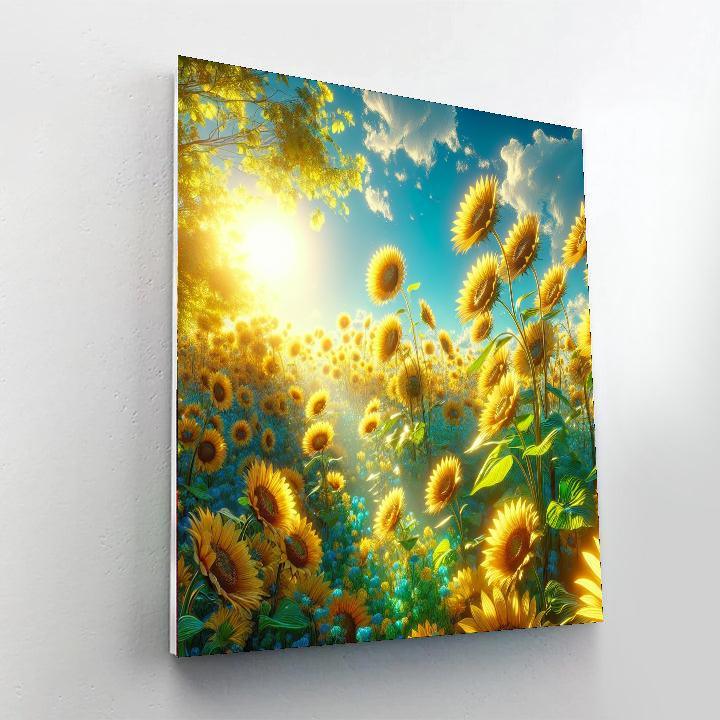 Sunflower Summer Delight DIY Paint By Numbers