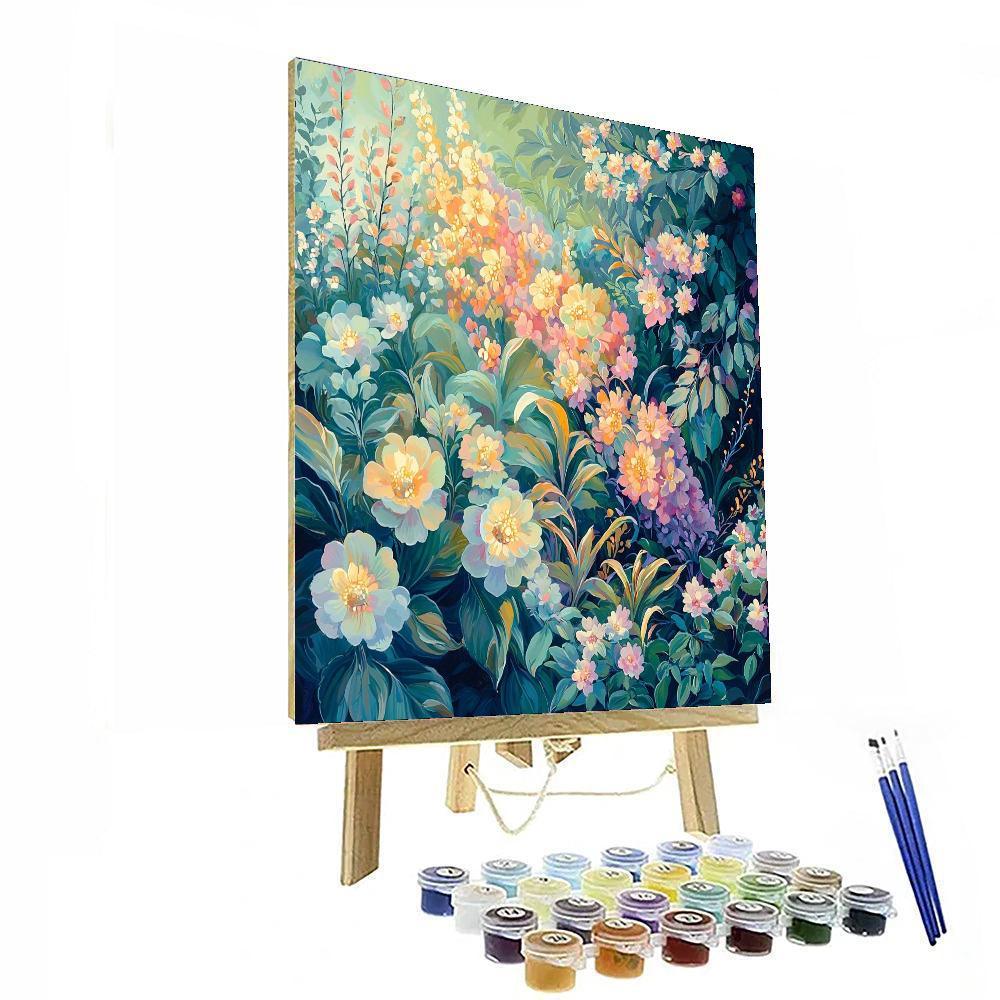 Alphonse Mucha Inspired Luminous Garden  Paint By Numbers Kits