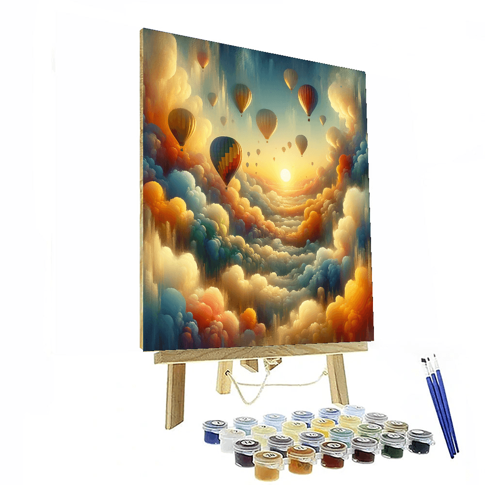 Celestial Balloon Adventure Paint By Numbers Art