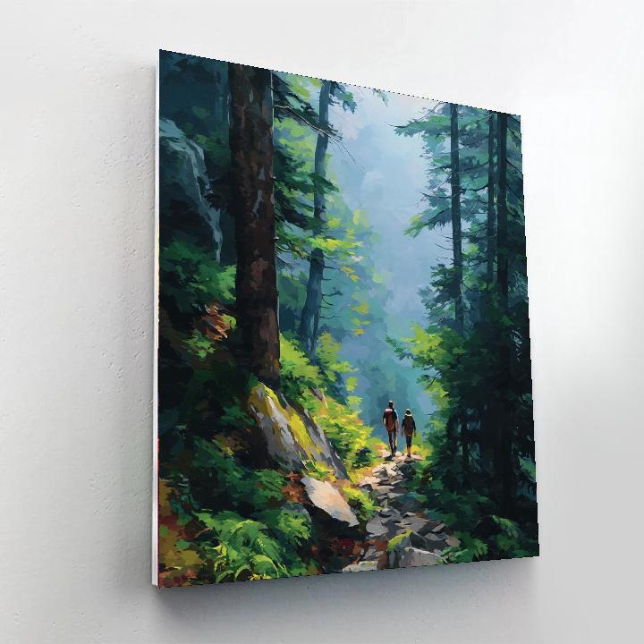 Hiking Hand In Hand Number Painting