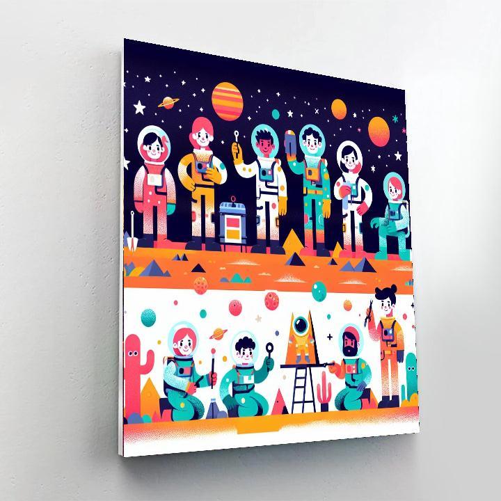 Space Outpost Adventure Paint By Color