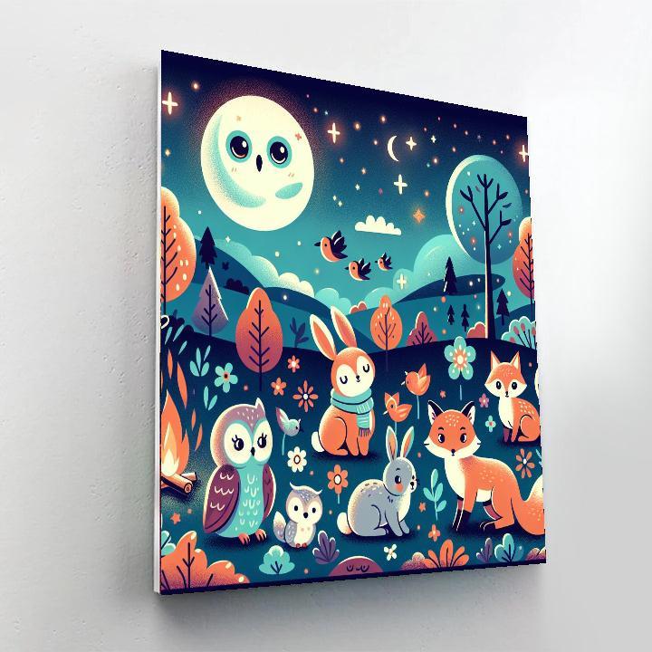 Magical Moonlight Adventure Number Painting