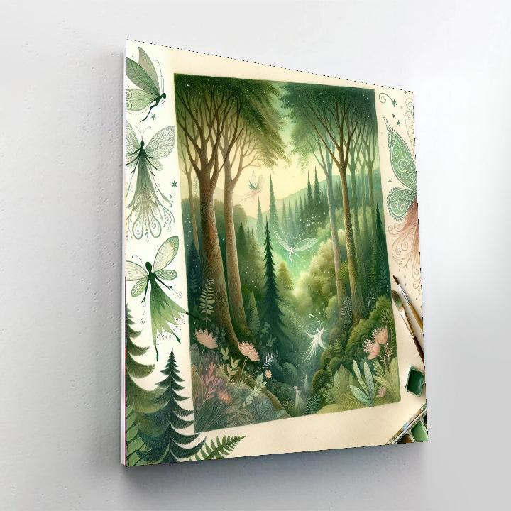 Mythical Forest Retreat Paint By Numbers Art