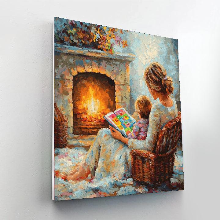Cozy Reading Time DIY Paint By Numbers
