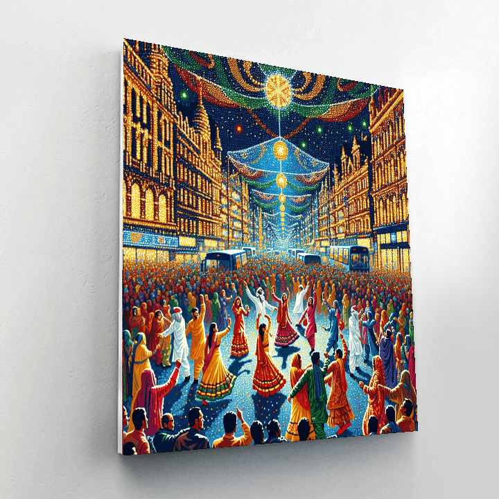 Diwali Lights Festival - Leicester, Uk Numbered Painting Kits