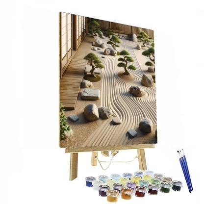 Serenity Of A Zen Garden Numbered Painting Kits