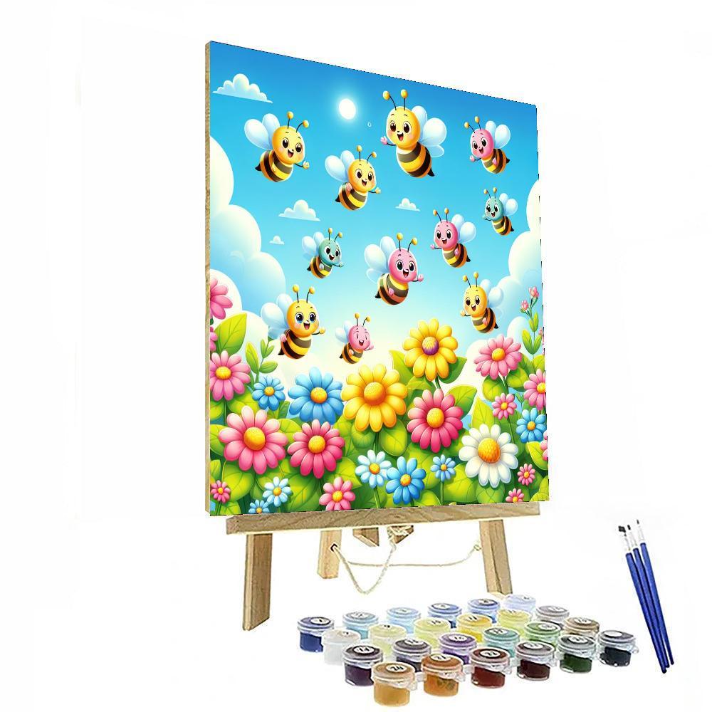 Buzzy Bee Buzz Paint By Numbers