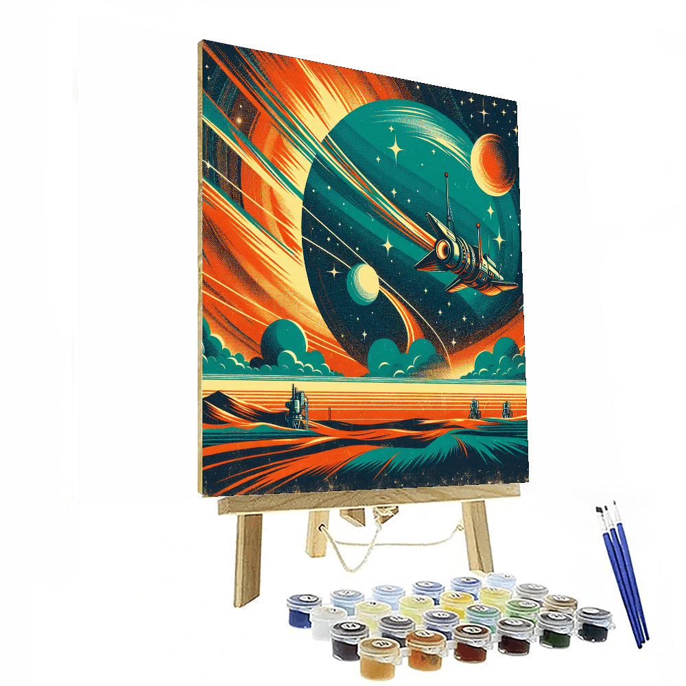 Retro Space Odyssey Paint By Numbers