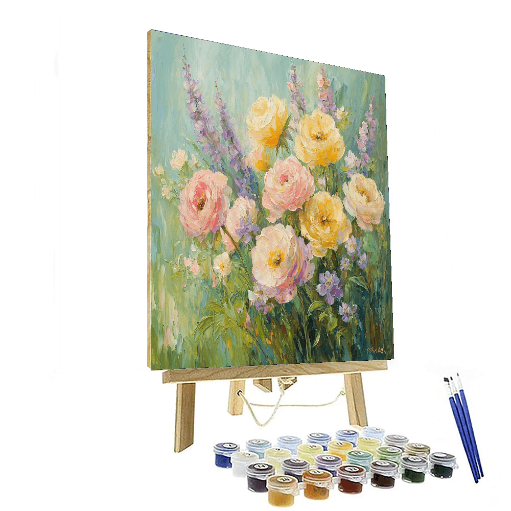 Monet Inspired Blooming Elegance  Paint By Number