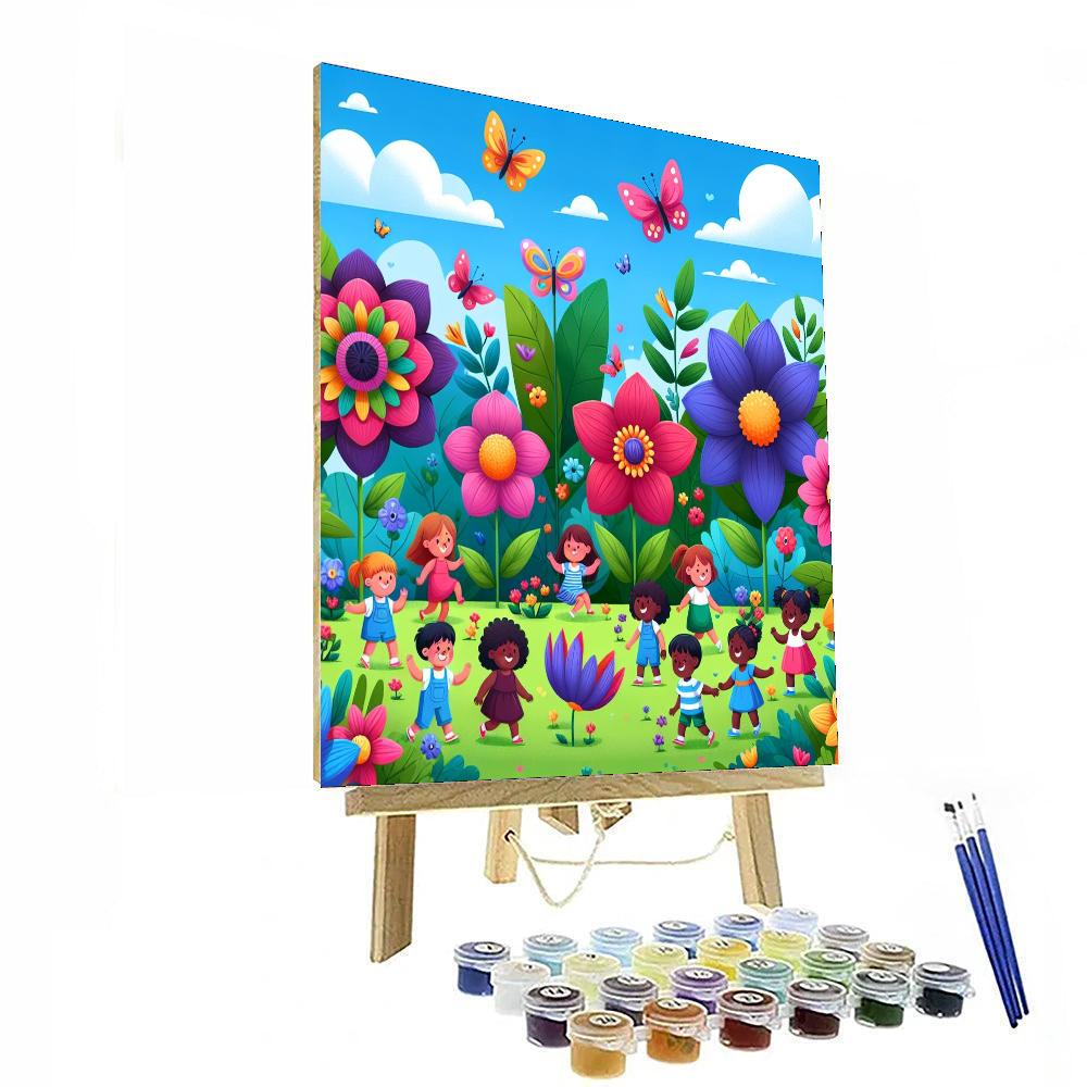 Magical Garden Of Colors Painting By Numbers Kit