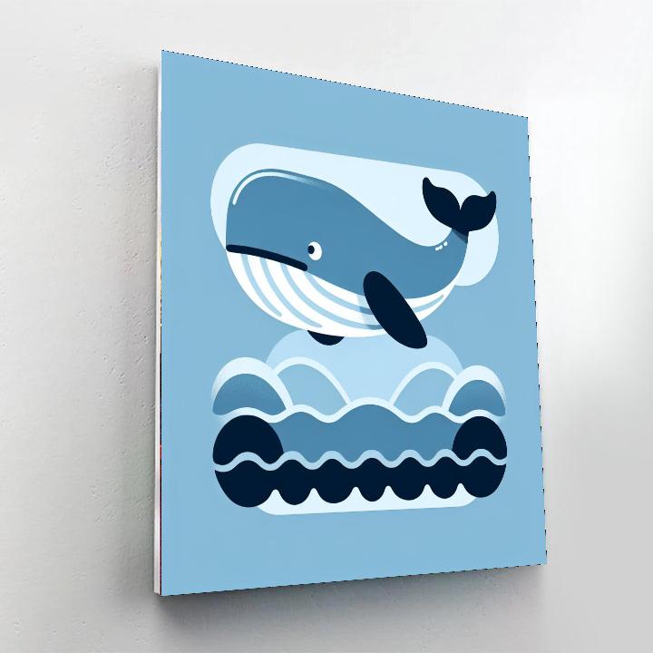Whale's Majestic Ocean Voyage Paint By Numbers Kits