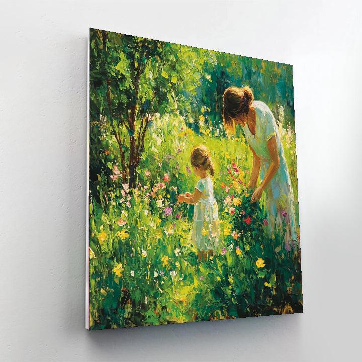 A Mother's Love Garden Painting Number Kit