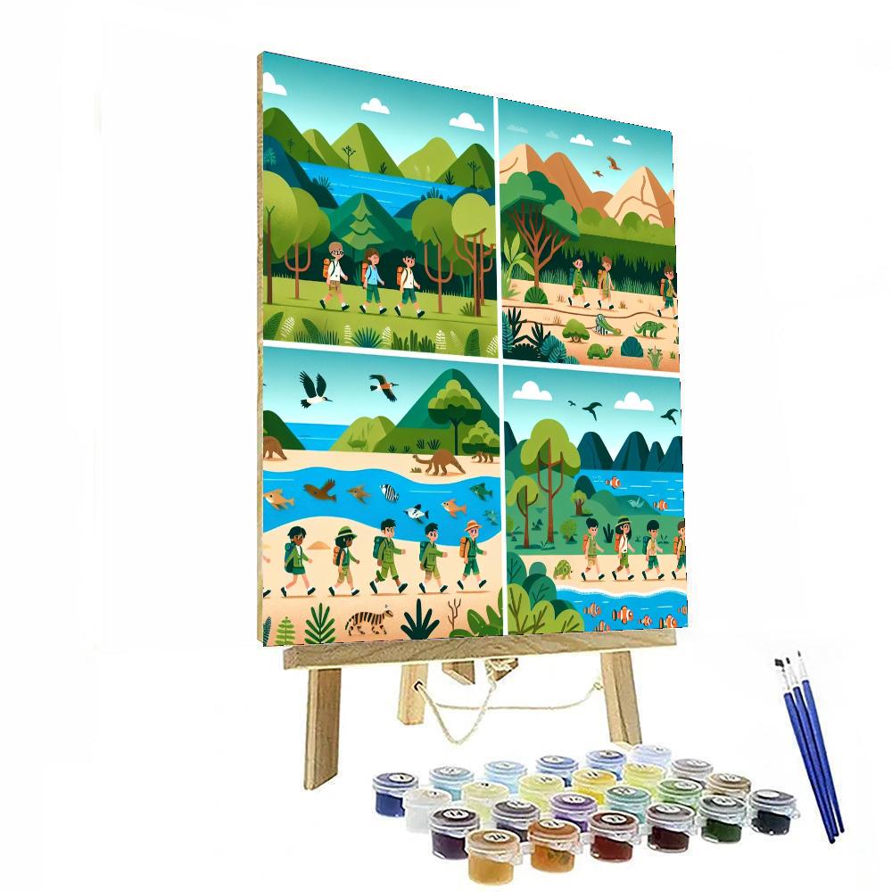 Ecosystem Explorer Adventure Painting Number Kit