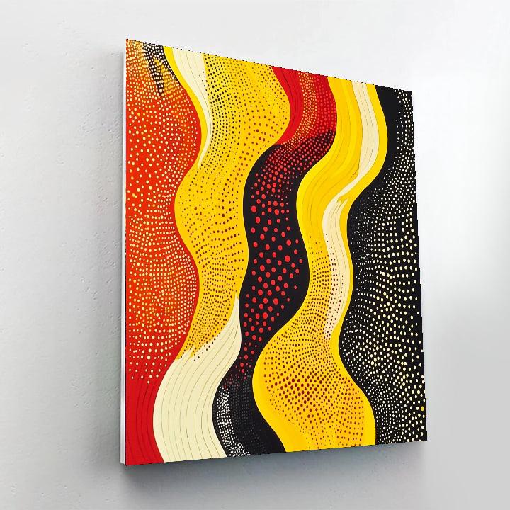 Yayoi Kusama Inspired Transcendental Connections  DIY Paint By Numbers