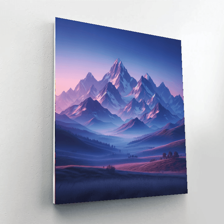 Mountain Dawn Symphony Paint By Number