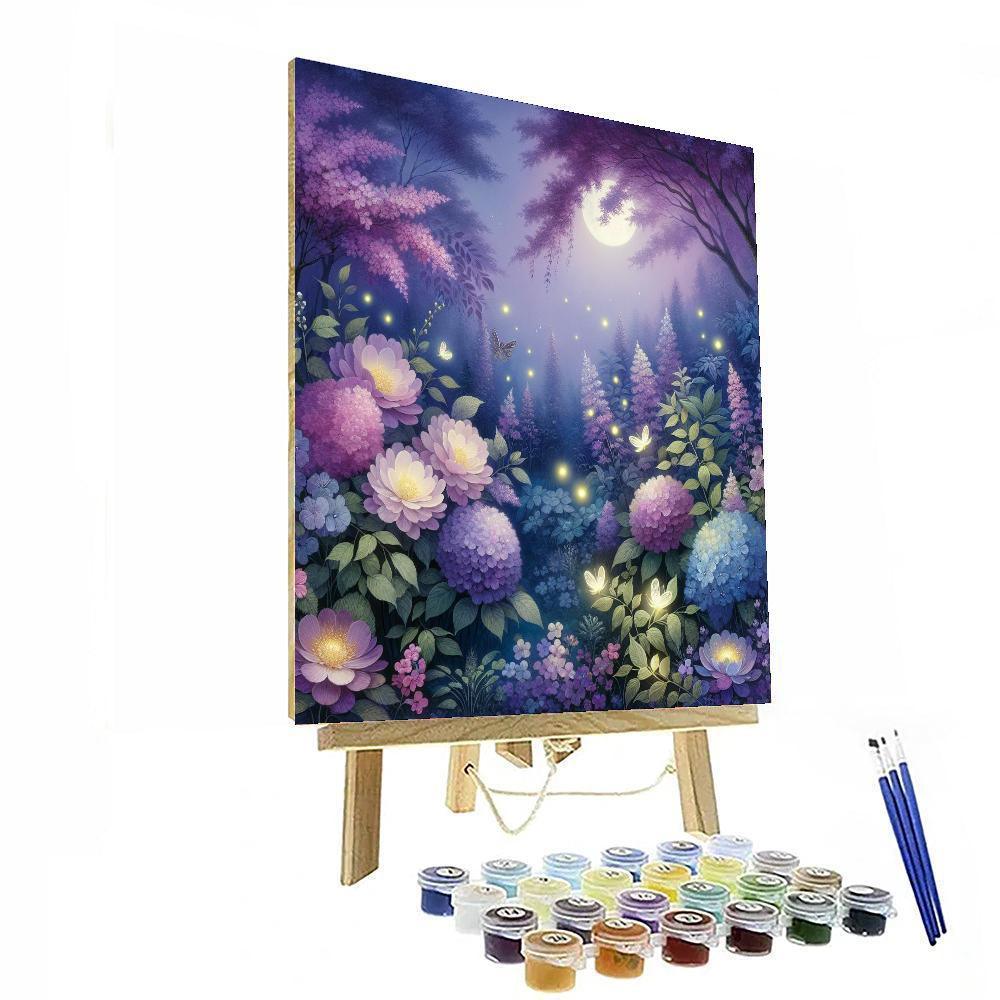 Ethereal Garden At Dusk Numbered Painting Kits