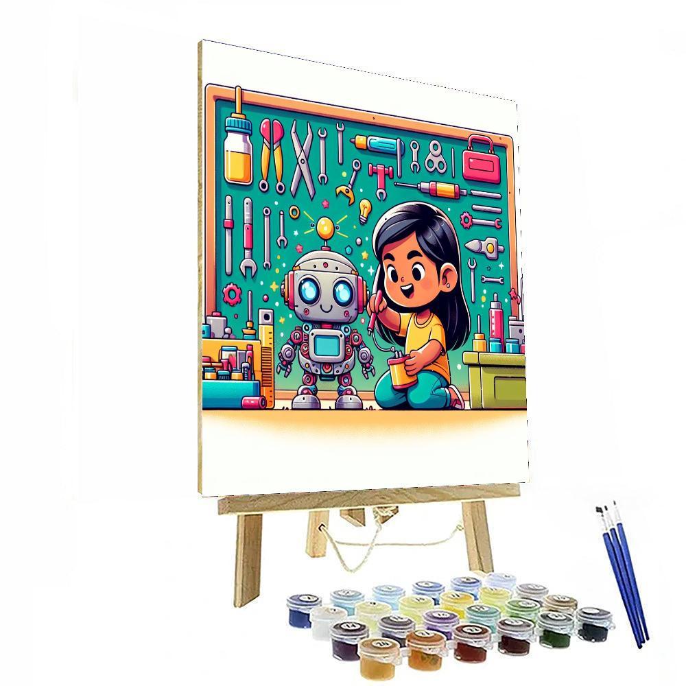 Robot Engineer Quest Paint By Number
