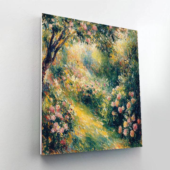 Pierre-Auguste Renoir Inspired Tranquil Garden Sanctuary  Paint By Numbers