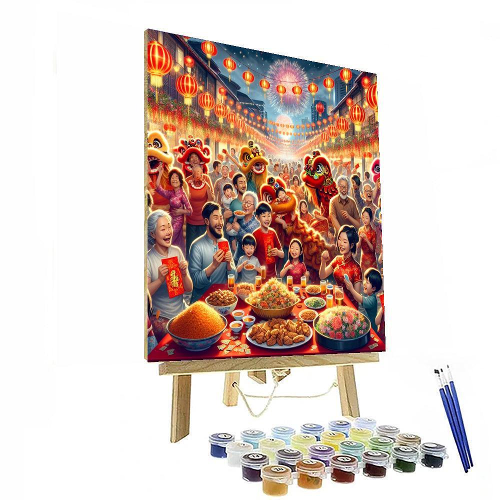 Lunar New Year Numbered Painting Kits