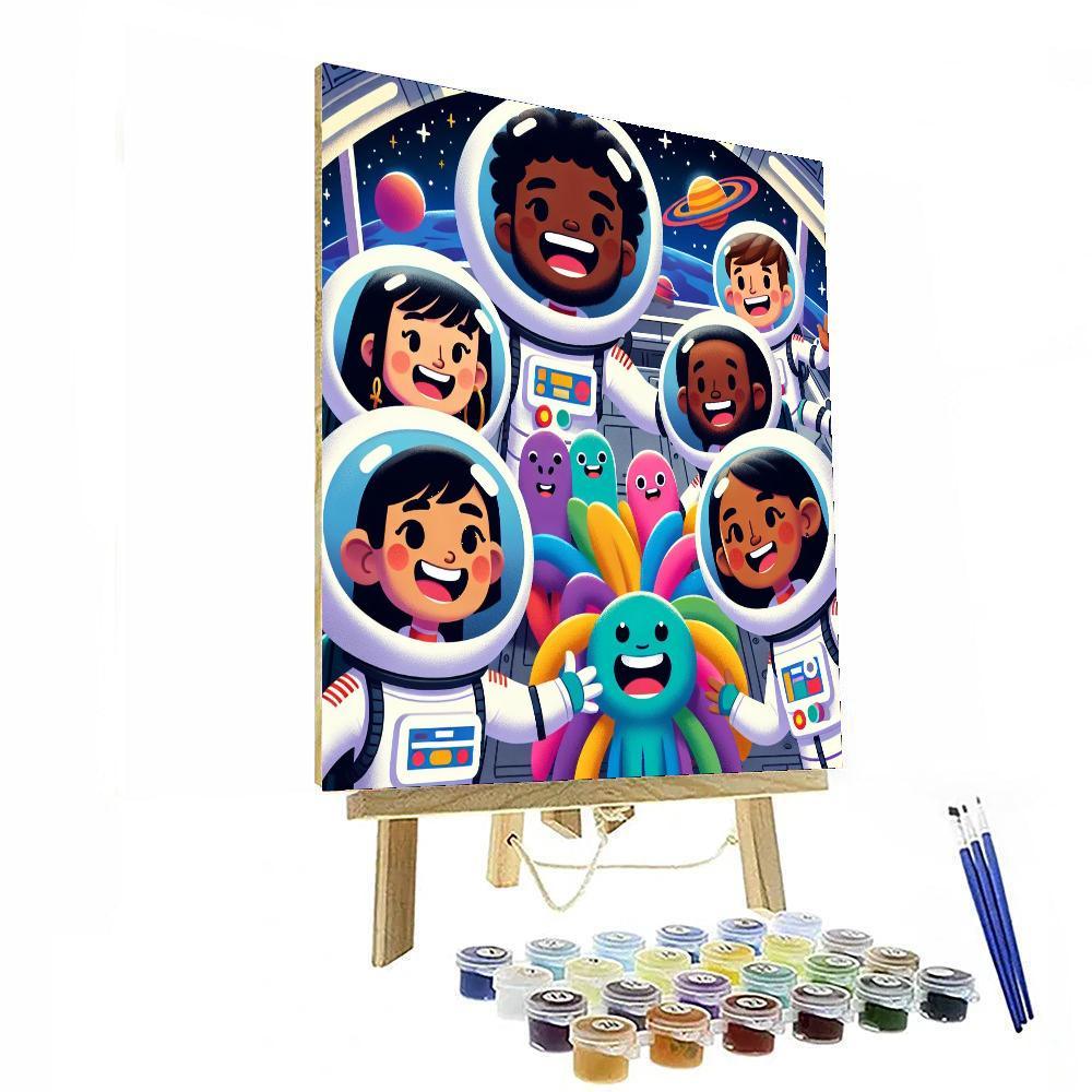 Adventurous Space Pals Paint By Numbers Kits