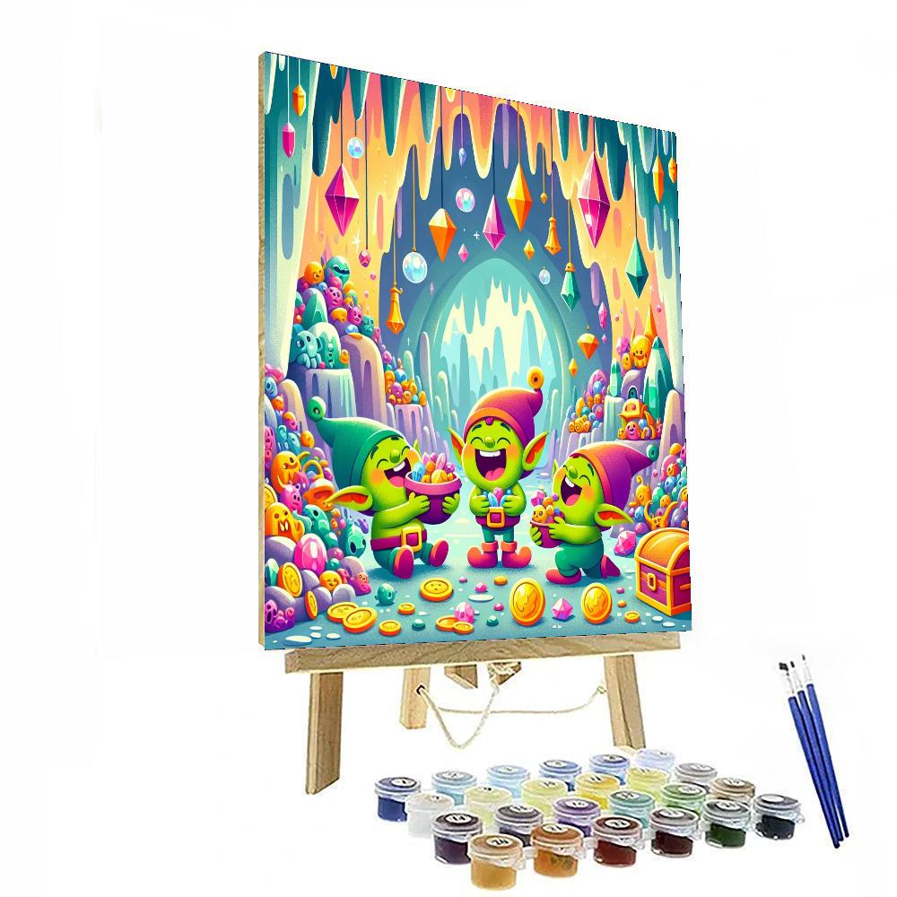 Giggling Goblins Grotto Paint By Numbers Art