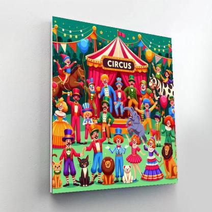 Charming Circus Adventures Number Painting