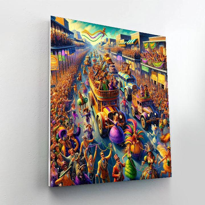 Mardi Gras - New Orleans, Louisiana, Usa Numbered Painting Kits