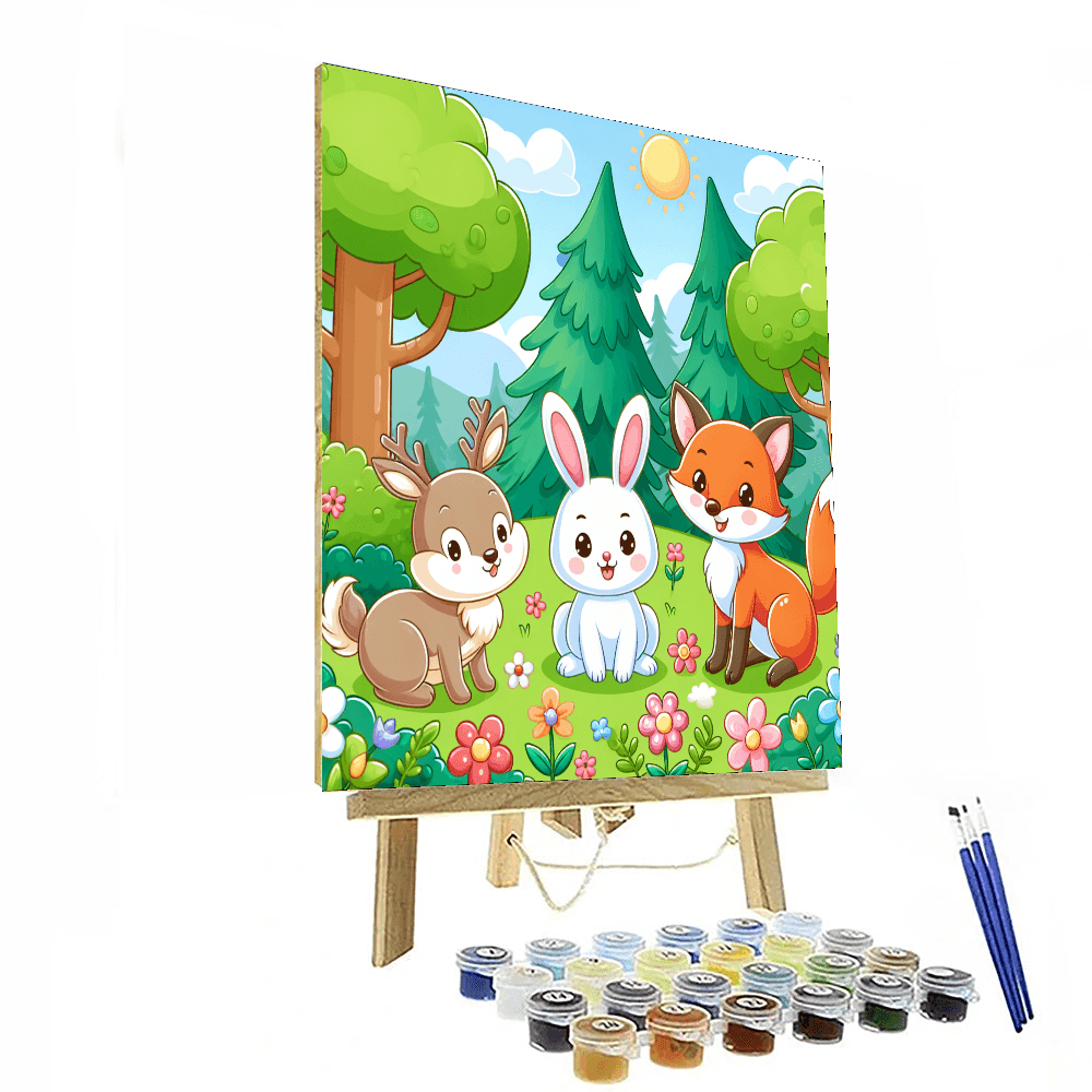 Fun With Forest Friends Paint By Number