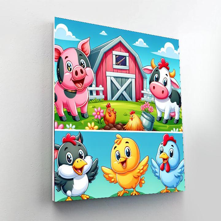 Fun At The Farmyard Paint By Color