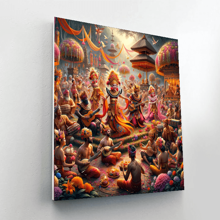 Bali Arts Festival - Indonesia Number Painting