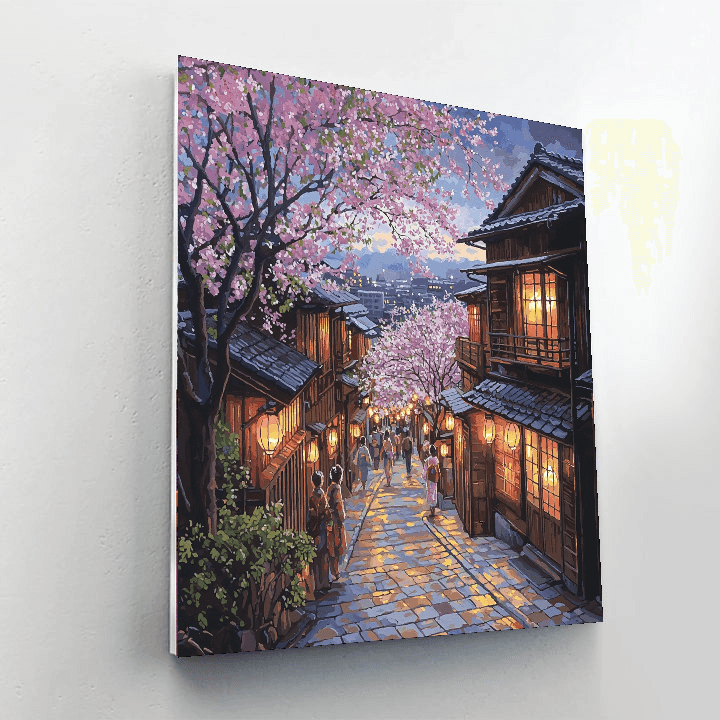 Gion District In Kyoto DIY Paint By Numbers