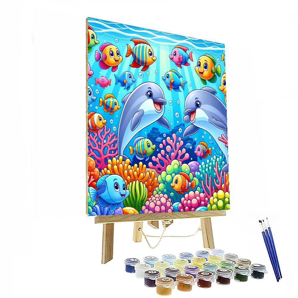 Vibrant Ocean Quest Number Painting