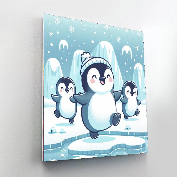 Proud Penguins Numbered Painting Kits
