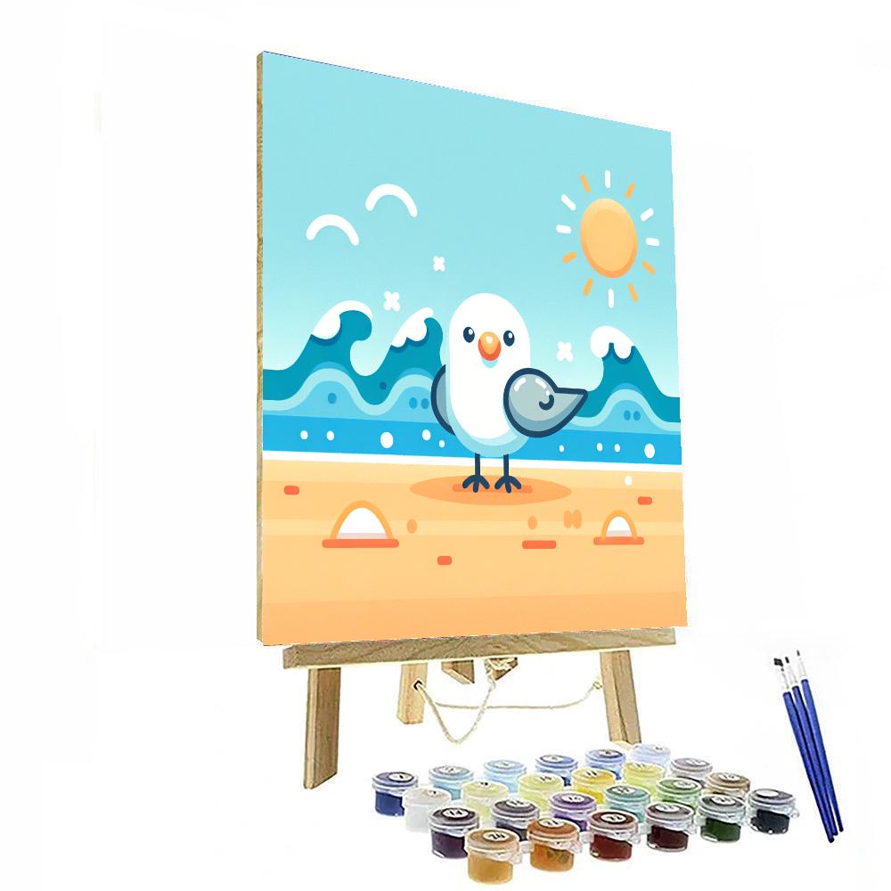 Seagull's Beachside Day Paint By Numbers Kits