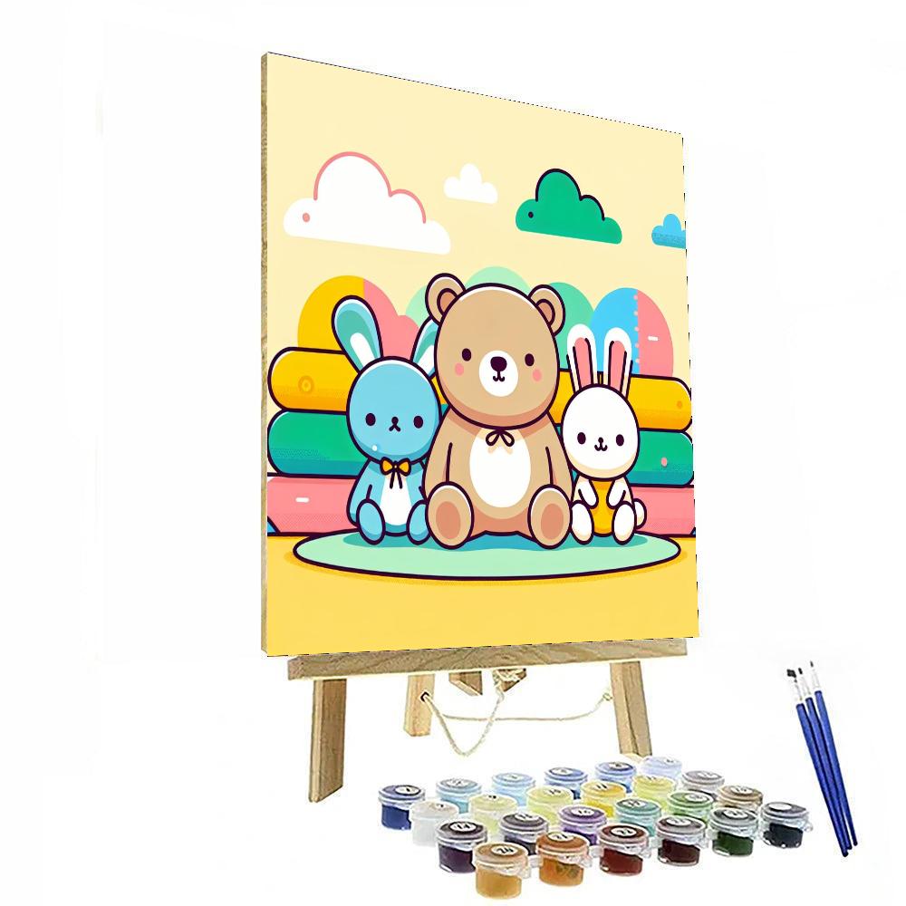 Cuddle Time Animal Friends Paint By Numbers Art