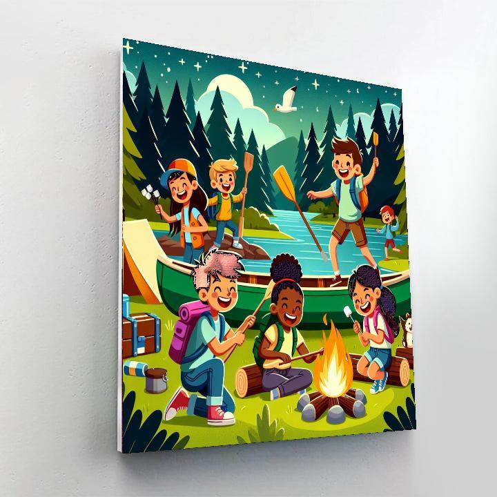 Summer Adventure Camp Paint By Color