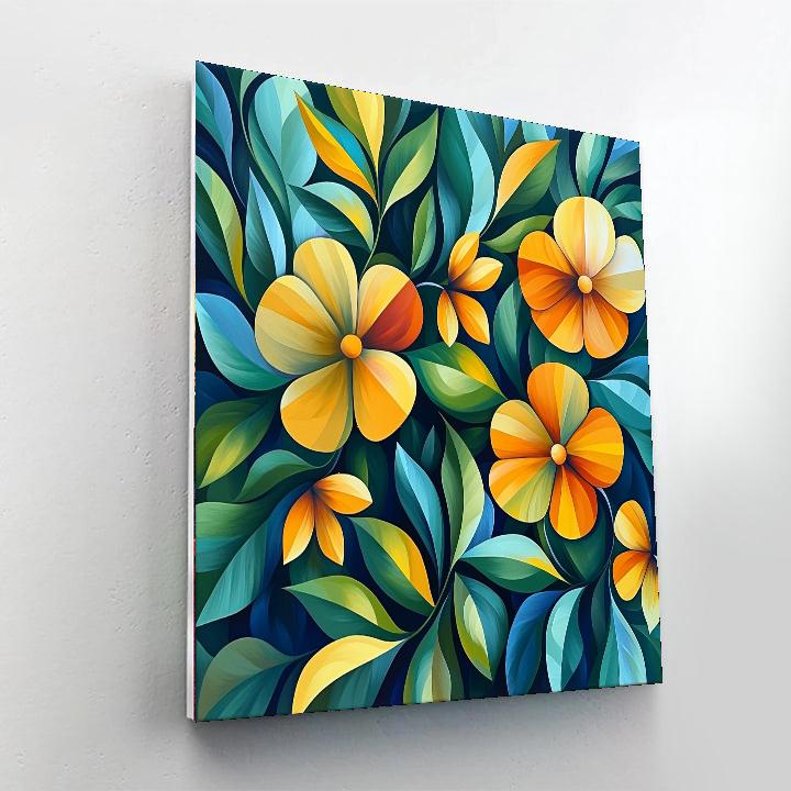 Frida Kahlo Inspired Fusion Of Nature  Painting By Numbers Kit