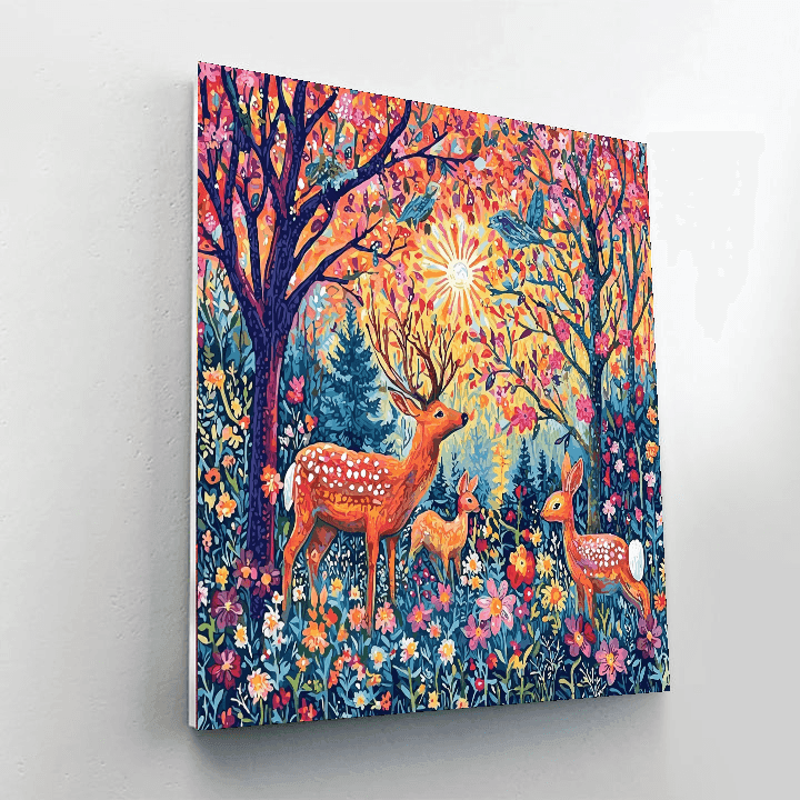 Marc Inspired Wildlife in Harmony - DIY Painting By Numbers Kit