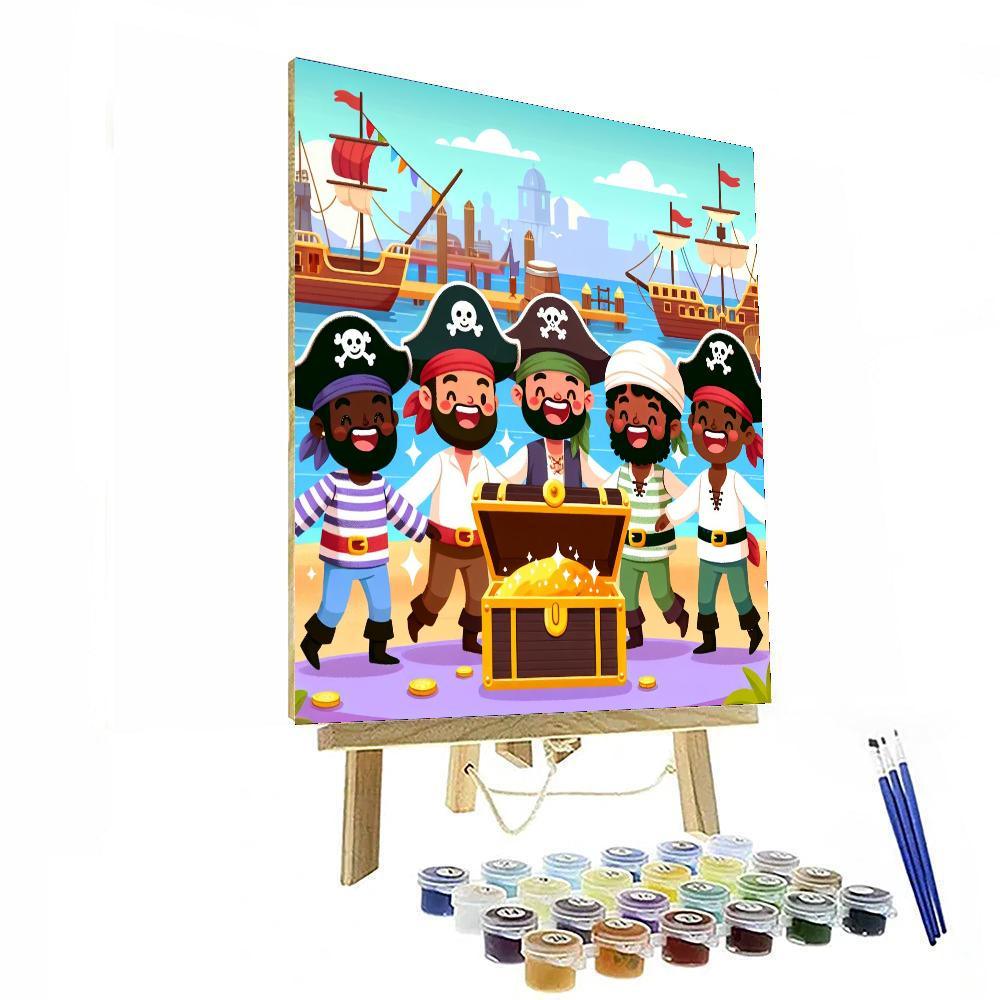 Friendly Pirate Port Number Painting