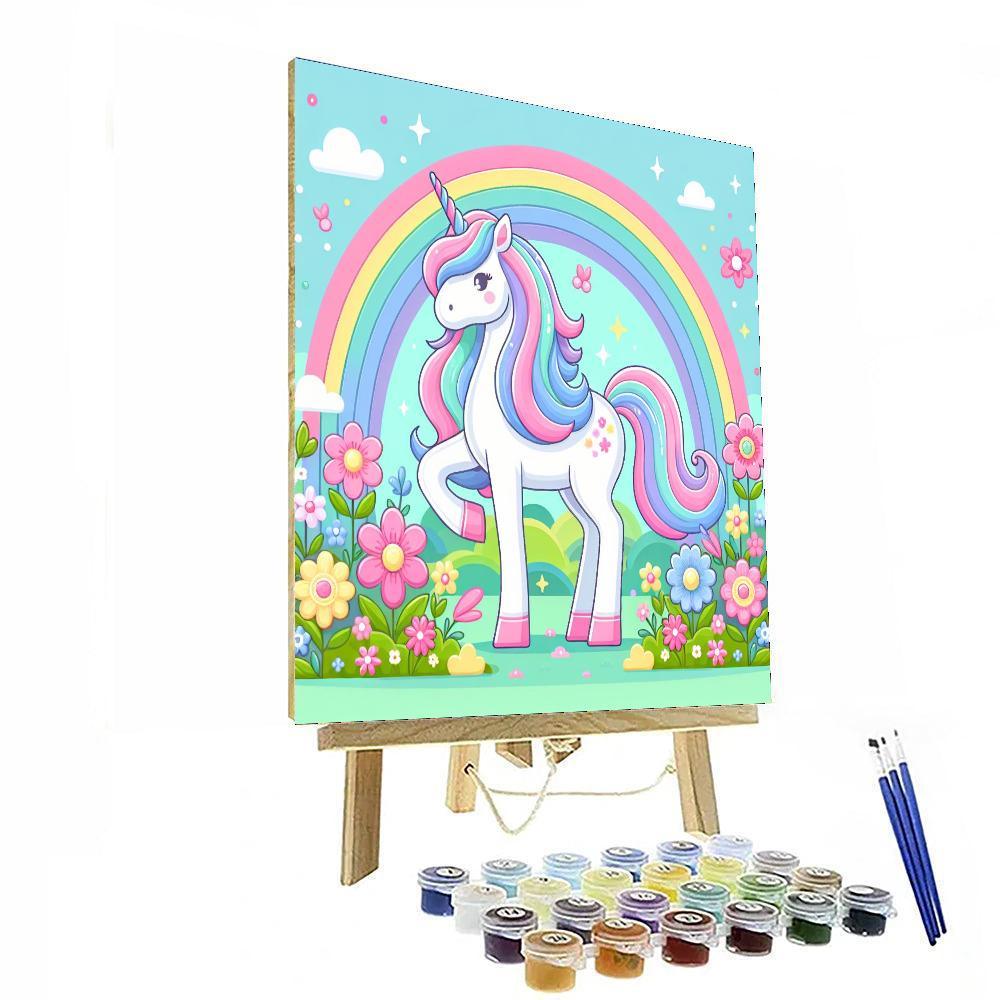 Mystic Unicorn Meadow Paint By Numbers Art