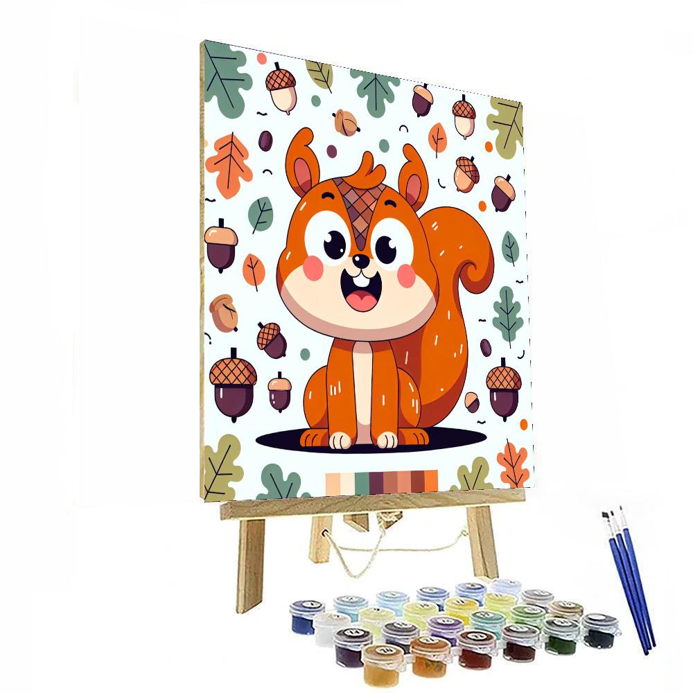 Exploring Squirrel Numbered Painting Kits