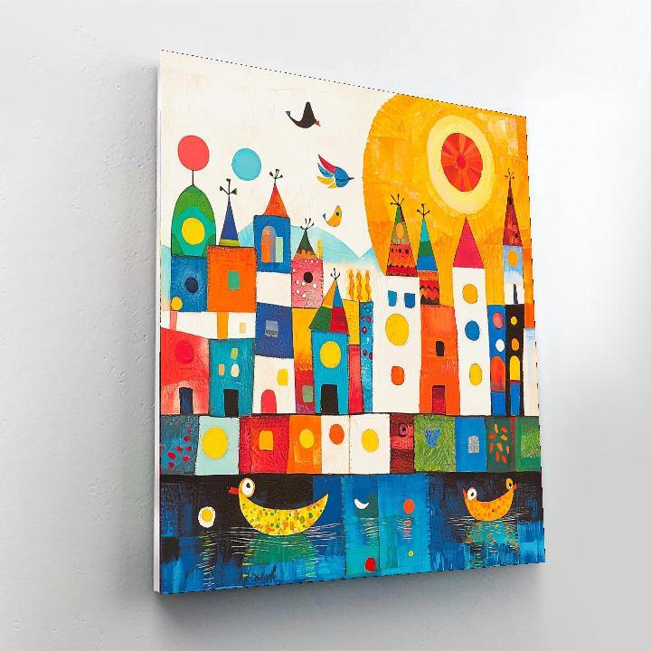 Paul Klee Inspired Joyful Daydreams  DIY Paint By Numbers