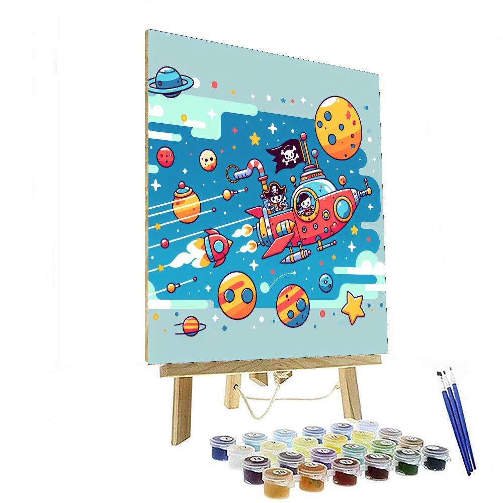 Space Pirates Galaxy DIY Paint By Numbers