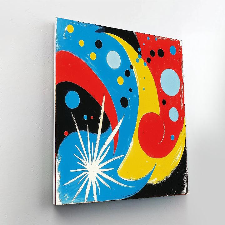 Joan Miró Inspired Fanciful Forms  Painting By Numbers Kit