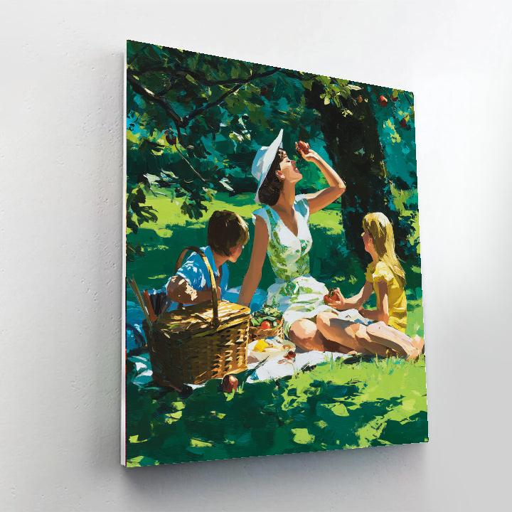 Sunlit Picnic Of Memories Painting Number Kit